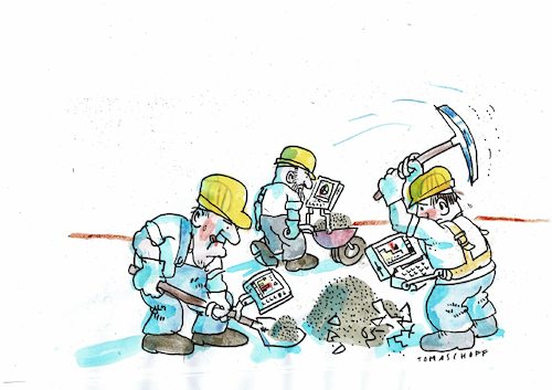 Cartoon: big data (medium) by Jan Tomaschoff tagged arbeitswelt,internet,computer,arbeitswelt,internet,computer