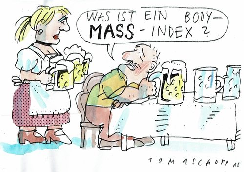 Cartoon: Body-mass-index (medium) by Jan Tomaschoff tagged gewicht,gesundheit,bier,gewicht,gesundheit,bier
