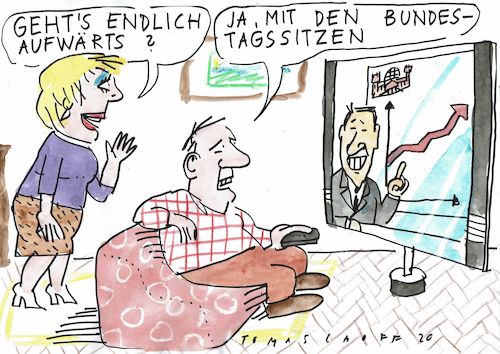 Cartoon: Bundestagssitze (medium) by Jan Tomaschoff tagged wahlen,parlament,überhangmandate,ausgleichsmandate,wahlen,parlament,überhangmandate,ausgleichsmandate