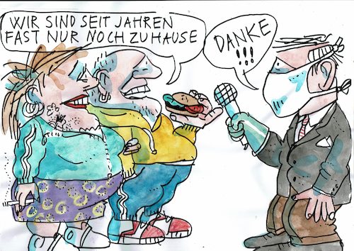 Cartoon: Coach potatoes (medium) by Jan Tomaschoff tagged kontakte,soziales,kontakte,soziales