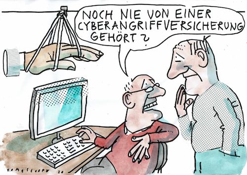 Cartoon: Cyberschutz (medium) by Jan Tomaschoff tagged internet,cyberklriminalität,computersicherheit,internet,cyberklriminalität,computersicherheit