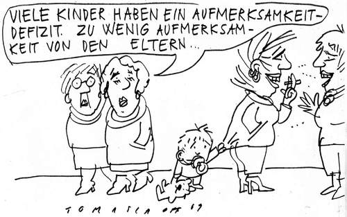 Cartoon: Defizit (medium) by Jan Tomaschoff tagged kinder,bildung,eltern