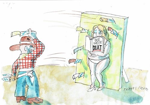 Cartoon: Diät (medium) by Jan Tomaschoff tagged diät,gesundheit,diät,gesundheit