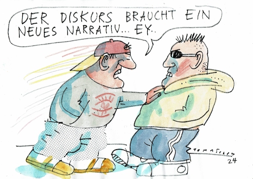 Cartoon: Diskurs (medium) by Jan Tomaschoff tagged streitkultur,diskurs,gewalt,streitkultur,diskurs,gewalt