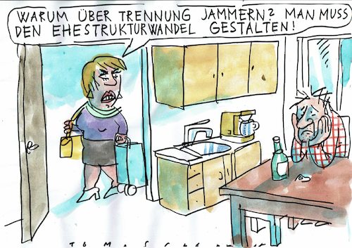 Cartoon: Ehe (medium) by Jan Tomaschoff tagged trennung,phrasen,trennung,phrasen