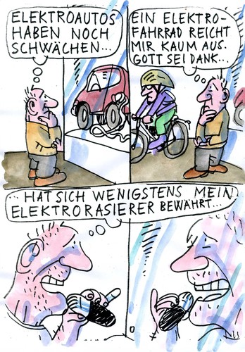 Cartoon: Elektroautos (medium) by Jan Tomaschoff tagged elektroautos,energie,elektroautos,energie,autos,alternative