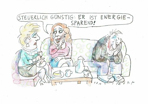Cartoon: energiesparend (medium) by Jan Tomaschoff tagged passivität,nichtstun,passivität,nichtstun