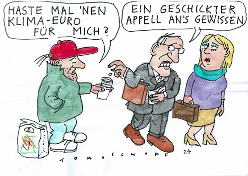 Cartoon: Euro (medium) by Jan Tomaschoff tagged geld,armut,betteln,umwelt,geld,armut,betteln,umwelt