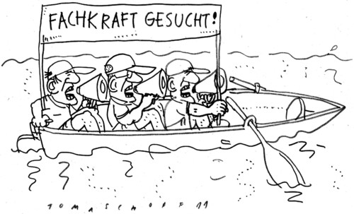 Cartoon: Fachkraft (medium) by Jan Tomaschoff tagged fachkraft,job,arbeit,fachkraft,job,arbeit