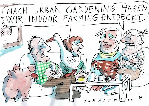 Cartoon: farming (medium) by Jan Tomaschoff tagged natur,sehnsucht,natur,sehnsucht
