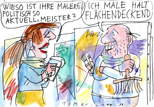 Cartoon: flächendeckend (medium) by Jan Tomaschoff tagged flächendeckende,flächendeckende