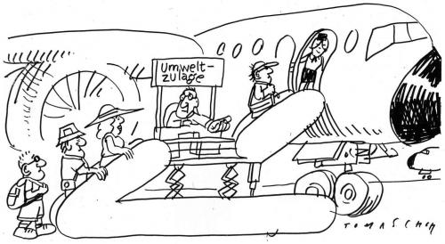 Cartoon: Flugpreise (medium) by Jan Tomaschoff tagged reisen,flugpreise,tickets,kerosin,benzin,benzinpreise,ölpreise,energiekrise,inflation