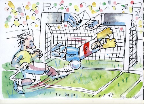 Cartoon: Fussball6 (medium) by Jan Tomaschoff tagged fussball,fussball