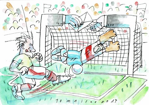 Cartoon: Fussball (medium) by Jan Tomaschoff tagged fussball,geld,korruption,fussball,geld,korruption