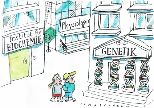 Cartoon: Genetik (medium) by Jan Tomaschoff tagged dna,rna,genetik,dna,rna,genetik