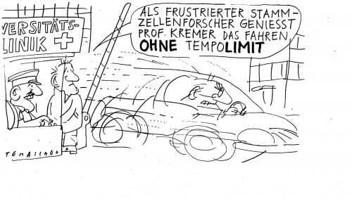 Cartoon: Gentechnik (medium) by Jan Tomaschoff tagged gentechnik,stammzellenforschung,tempolimit,