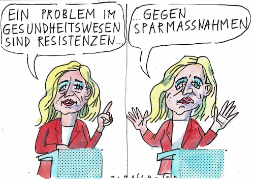 Cartoon: Gesundheit (medium) by Jan Tomaschoff tagged warken,gesundheit,kosten,sparen,warken,gesundheit,kosten,sparen