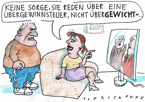 Cartoon: Gewicht (medium) by Jan Tomaschoff tagged übergewinn,benzin,öl,gewicht,übergewinn,benzin,öl,gewicht