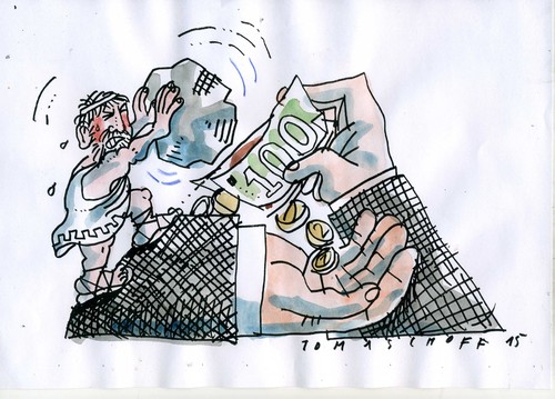 Cartoon: Griechenland (medium) by Jan Tomaschoff tagged griechenland,euro,krise,griechenland,euro,krise