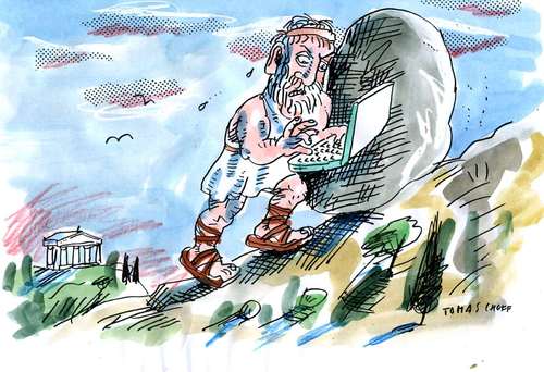 Cartoon: Griechenland (medium) by Jan Tomaschoff tagged griechenland,greece