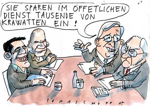 Cartoon: Griechenland spart (medium) by Jan Tomaschoff tagged griechenland,finanzkrise,tsipras,griechenland,finanzkrise,tsipras