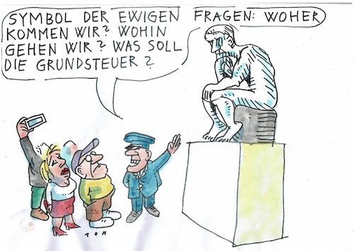 Cartoon: Grundsteuer (medium) by Jan Tomaschoff tagged steuern,finanzverwaltung,steuern,finanzverwaltung