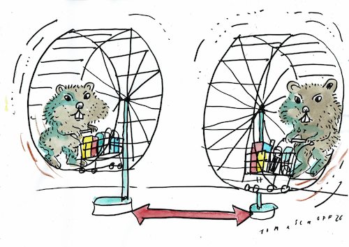 Cartoon: Hamster (medium) by Jan Tomaschoff tagged hamsterkäufe,corona,epidemie,hamsterkäufe,corona,epidemie
