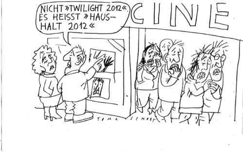 Cartoon: Haushalt 2012 (medium) by Jan Tomaschoff tagged haushalt,2012