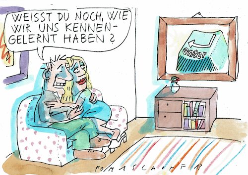 Cartoon: Heim (medium) by Jan Tomaschoff tagged kontakte,social,distancing,epidemie,kontakte,social,distancing,epidemie