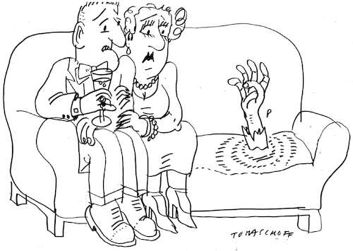 Cartoon: Hilfe (medium) by Jan Tomaschoff tagged gesundheit,psyche,krise,hilferuf,gesundheit,psyche,krise,hilferuf