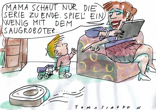 Cartoon: home (medium) by Jan Tomaschoff tagged kinder,kita,corona,epidemie,kinder,kita,corona,epidemie