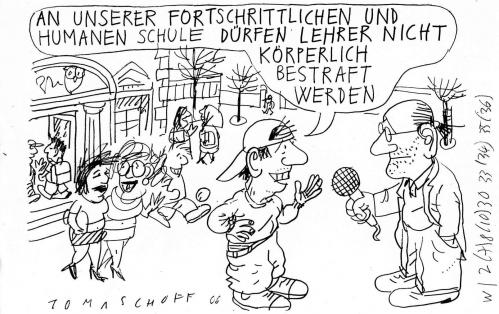 Cartoon: Human (medium) by Jan Tomaschoff tagged schule,schüler,bildungssystem,jugendgewalt