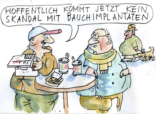 Cartoon: Implantate (medium) by Jan Tomaschoff tagged implantate,gesundheit,implantate,gesundheit