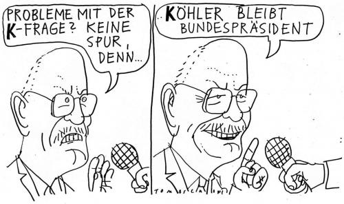 Cartoon: K-Frage (medium) by Jan Tomaschoff tagged kfrage,
