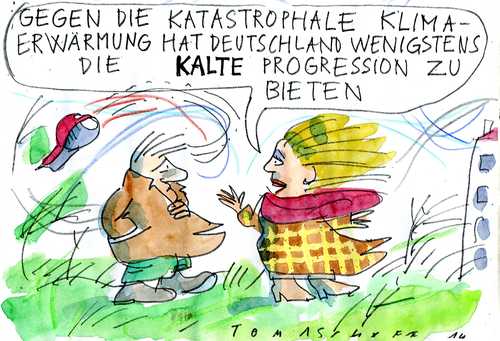 Cartoon: kalte Progression (medium) by Jan Tomaschoff tagged steuern,progression,steuern,progression