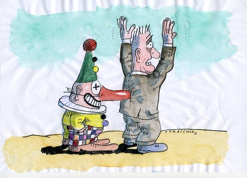 Cartoon: Karneval (medium) by Jan Tomaschoff tagged terroer,angst,karneval,terroer,angst,karneval