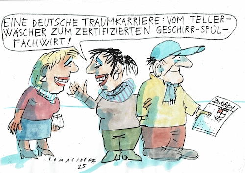 Cartoon: Karriere (medium) by Jan Tomaschoff tagged jobs,karriere,laufbahn,jobs,karriere,laufbahn