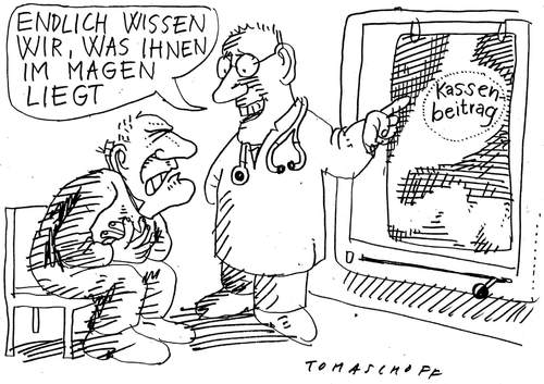 Cartoon: kassenbeiträge (medium) by Jan Tomaschoff tagged krankenkasse,beiträge,kassenpatient,patient,arzt,krankenkasse,beiträge,kassenpatient,patient,arzt,ärzte