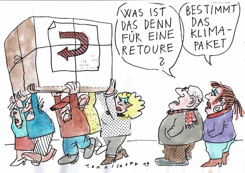 Cartoon: Klimapaket (medium) by Jan Tomaschoff tagged umwelt,klima,umwelt,klima