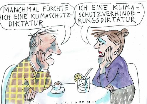 Cartoon: Klimaschutz (medium) by Jan Tomaschoff tagged klimaschutz,demokratie,diktatur,klimaschutz,demokratie,diktatur