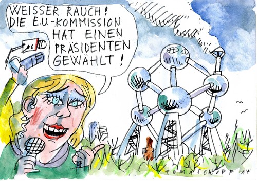Cartoon: Kommissionspräsident (medium) by Jan Tomaschoff tagged eu,europawahl,eu,europawahl