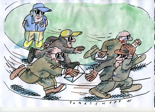 Cartoon: Korrupt (medium) by Jan Tomaschoff tagged sport,korruption,sport,korruption
