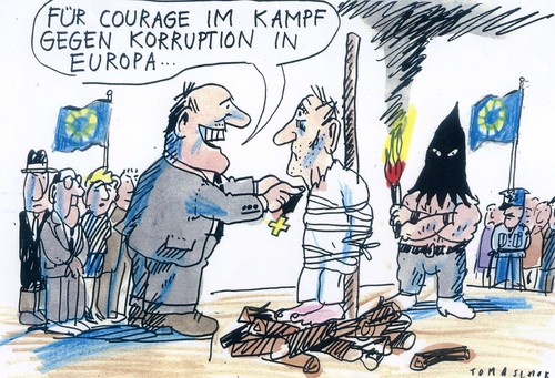 Cartoon: Korruption (medium) by Jan Tomaschoff tagged europa,korruption,korruption,europa