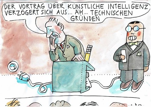 Cartoon: künstliche Intelligenz (medium) by Jan Tomaschoff tagged roboter,künstliche,intelligenz,roboter,künstliche,intelligenz