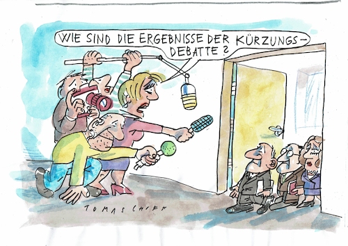 Cartoon: Kürzungen (medium) by Jan Tomaschoff tagged haushalt,staatsfinanzen,kürzungen,haushalt,staatsfinanzen,kürzungen