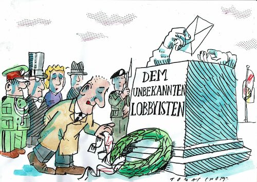 Cartoon: Lobby (medium) by Jan Tomaschoff tagged politik,lobby,bestechung,politik,lobby,bestechung