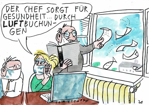 Cartoon: Luft (medium) by Jan Tomaschoff tagged betrug,luftbuchungen,wirtschaftskriminalität,corona,betrug,luftbuchungen,wirtschaftskriminalität,corona