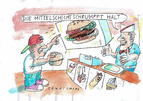 Cartoon: Mittelschicht (medium) by Jan Tomaschoff tagged gesellschaft,mittelschicht,soziale,gerechtigkeit,gesellschaft,mittelschicht,soziale,gerechtigkeit