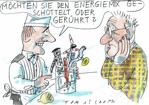 Cartoon: Mix (medium) by Jan Tomaschoff tagged energie,kohle,wind,sonne,atom,energie,kohle,wind,sonne,atom