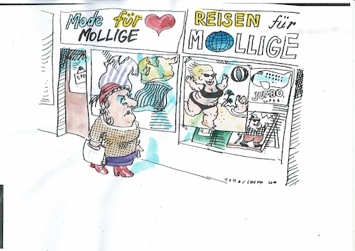 Cartoon: Mollig (medium) by Jan Tomaschoff tagged adipositas,gewicht,gesundheit,stigmatisierung,adipositas,gewicht,gesundheit,stigmatisierung